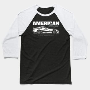 Dodge Viper GT (White Print) Baseball T-Shirt